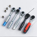 ❤️ 72-tooth Anticorrosion Bidirectional Wrench 1/4 Inch Mini Ratchet Wrench Magnetic Reversible Ratchet Wrench Household Tool