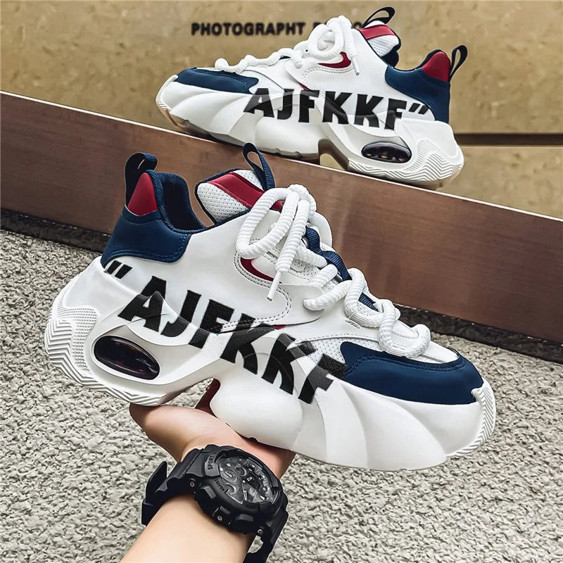 Sneakers for Men Fashion Versatile Men Comfortable Casual Shoes Thick-soled Height-increasing Men Shoes Tênis Zapatillas Deporte