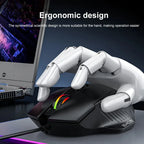 KEBIDUMEI 6 Buttons USB Wired Mouse 6 Levels up to 7200DPI Mouse Ergonomic Gaming Mouse Plug and Play For Laptop Windows MacOS