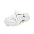 Luxurious Summer Men's Sandals Outdoor Wearable Slippers Thick Bottom Hole Design Anti-Slip Comfortable EVA Material Leisure Sho
