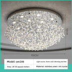 French Crystal Dining ChandelierFo Home Use Restaurant Lamp Luxurious And Modern Café Bar Counter Dining Table And Ceiling Light