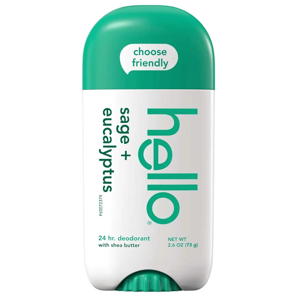 Hello Sage + Eucalyptus 24HR Deodorant 2.6oz