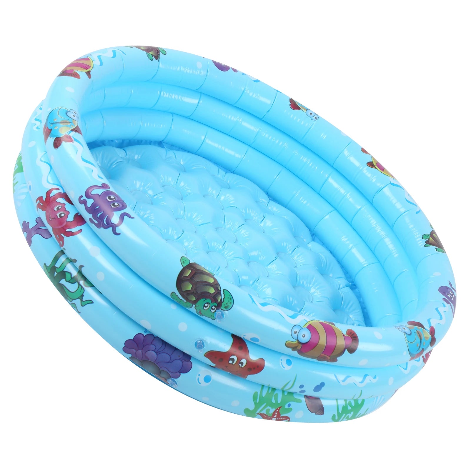 Indoor Outdoor Baby Swimming Pool Round Inflatable Children Water Game Play Pool Blue