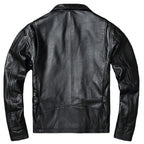 Men Cowhide Coat Vintage Men Leather Jacket Genuine Leather Clothes Men's Winter Jacket Motorcycle Biker Jackets