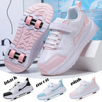 Kids Roller Skate Shoes Sneakers for Boys and Girls Gift Fashion Children 4-Wheels Casual Sports Nice Footwear