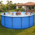 Round Metal Frame Above Ground Swimming Pool 15ft x 48in Outdoor Backyard Blue 4231 Gallons Pool only