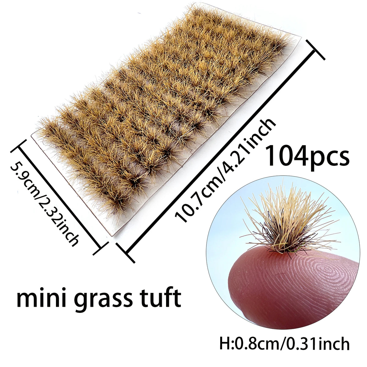 Micro Miniature Grass Cluster Model Sand Scene DIY Material Realistic Grass Tuft Miniature Grass Bushes Plant Cluster Scenery