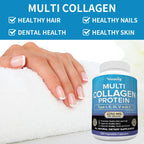Collagen Complex Capsules - Brighten Skin Tone and Help Joint and Cardiovascular, Skin, Hair, Nails & Digestive Health