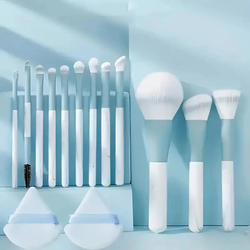 12pcs Professional Makeup Brush Set Premium Synthetic Foundation Concealer Powder Eyeshadow Blush Brushes Hygienic Beauty Tools