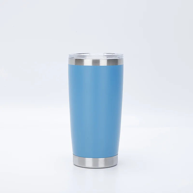 1PC Stainless Steel Tumbler Bulk with Lid Vacuum Double Wall Insulated Travel Coffee Mug Powder Coated Tumbler Cup for Drinks