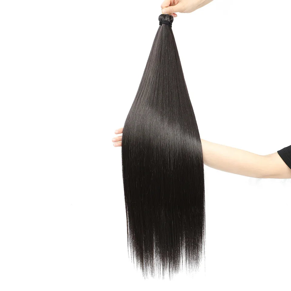 300g 3Pcs/Lot 28Inch Straight Crochet Braids White Blonde 613#Ombre Brown 6# Bio Protein Synthetic Hair Extensions
