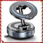 Vacuum Suction Magnetic Phone Holder for Magsafe 360° Adjustable Car Phone Mount & Retractable Vacuum Cell Phone Holders Phones