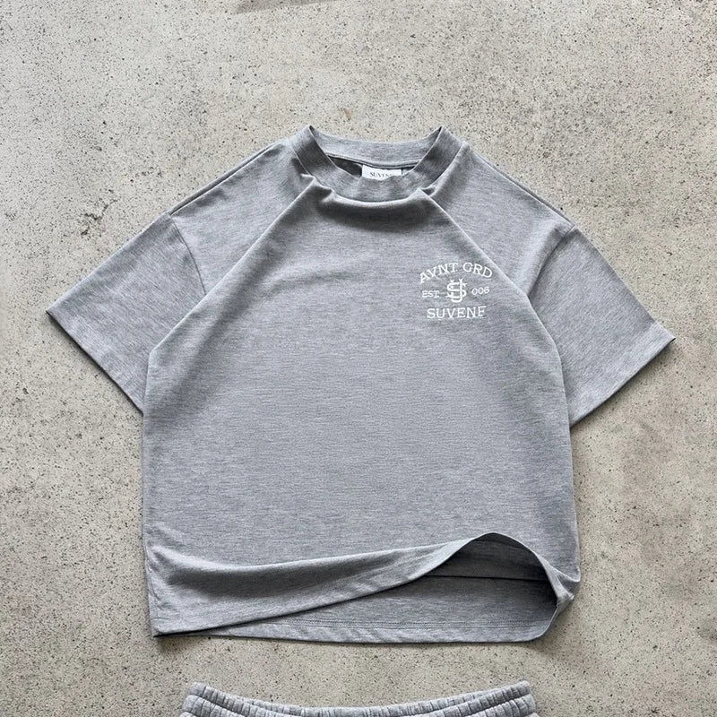 2026 Spring New Shorts Set Summer Casual T-shirt Sportswear Two Piece Set Loose Pocket Zipper Sportswear Shorts Set