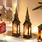 Christmas LED Night Light Santa Claus Snowman Fairy Light Lantern 2025 Christmas Home Table Decoration New Year Party Kids Gift