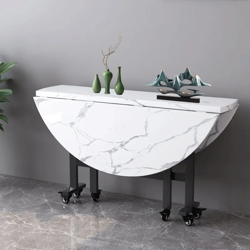 100/120cm round Dining Table for Home Living Room Portable Foldable And Storage Table for Kitchen And Restaurant