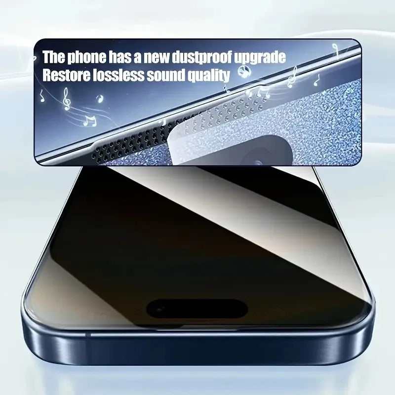 3pack Full Coverage Privacy Screen Protector for IPhone 13/12 Promax 13Mini 11Pro Anti-Spy Reinforced Glass 15/16 Promax 14 Plus