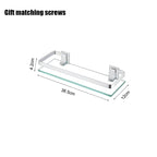 Glass Shelf Bathroom Items Bore Storage Shower Organiser Accessories Organizers Wall Shelves Hardware Fixture Home Improvement