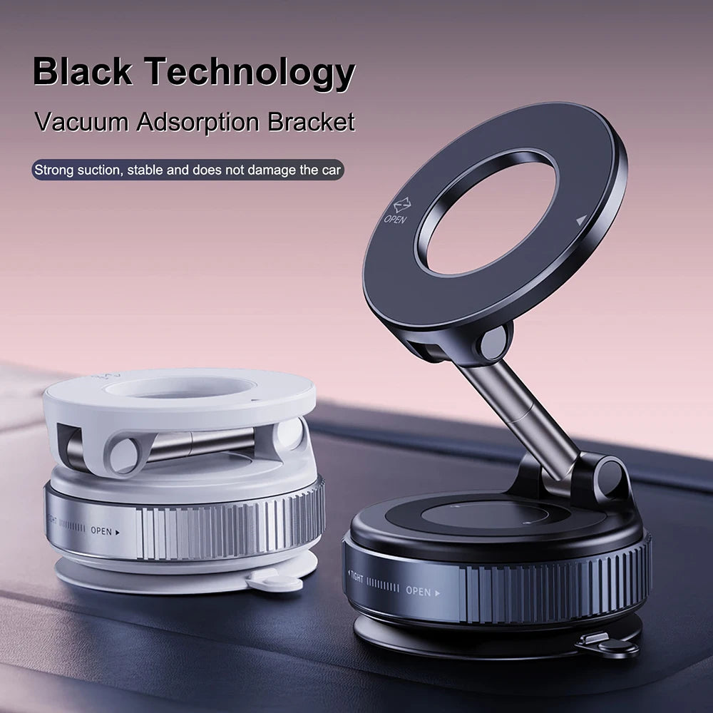 2026 New Magnetic Vacuum Phone Holder 360 Adjustable Car Phone Mount with Strong Suction Cup Universal for home/Dashboard Stable