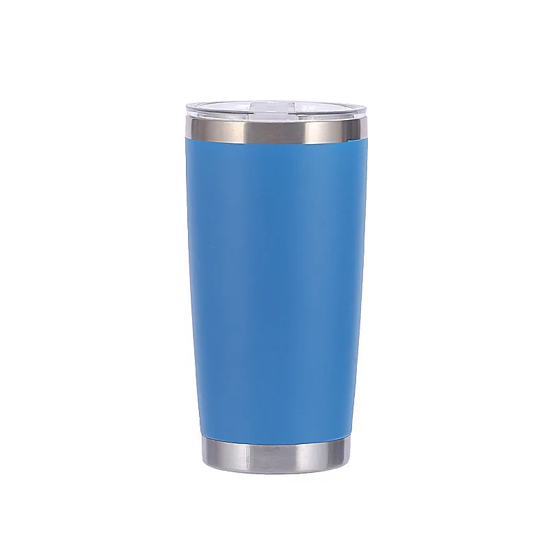 20oz Tumbler with Lid , Stainless Steel Vacuum Insulated Coffee Tumbler Cup, Double Wall Powder Coated Travel Mug