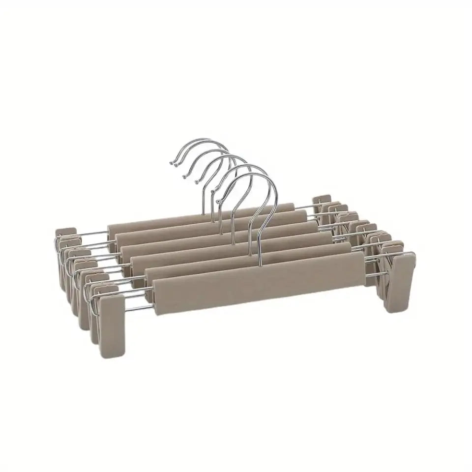 Pants Hangers with Adjustable Non-Slip Clips Anti-Rust Hanging Hook for Trouser,Skirts,Jeans,Clothes Hangers