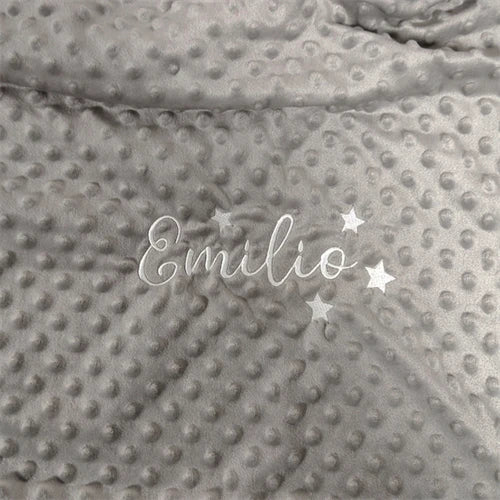 Personalized Baby Blanket with Name for Newborn Boys and Girls Custom Minky Fleece Toddler Crib Stroller Blanket Birthday Gift