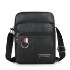 Fashion PU Leather Men's Bag Casual Waterproof Large Capacity Shoulder Messenger Bags Brown Black Handbag Multifunctional