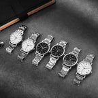 New Men's Fashion Business Steel Strip Watch Trendy High Beauty Quartz Watch Decorative Gift Watch