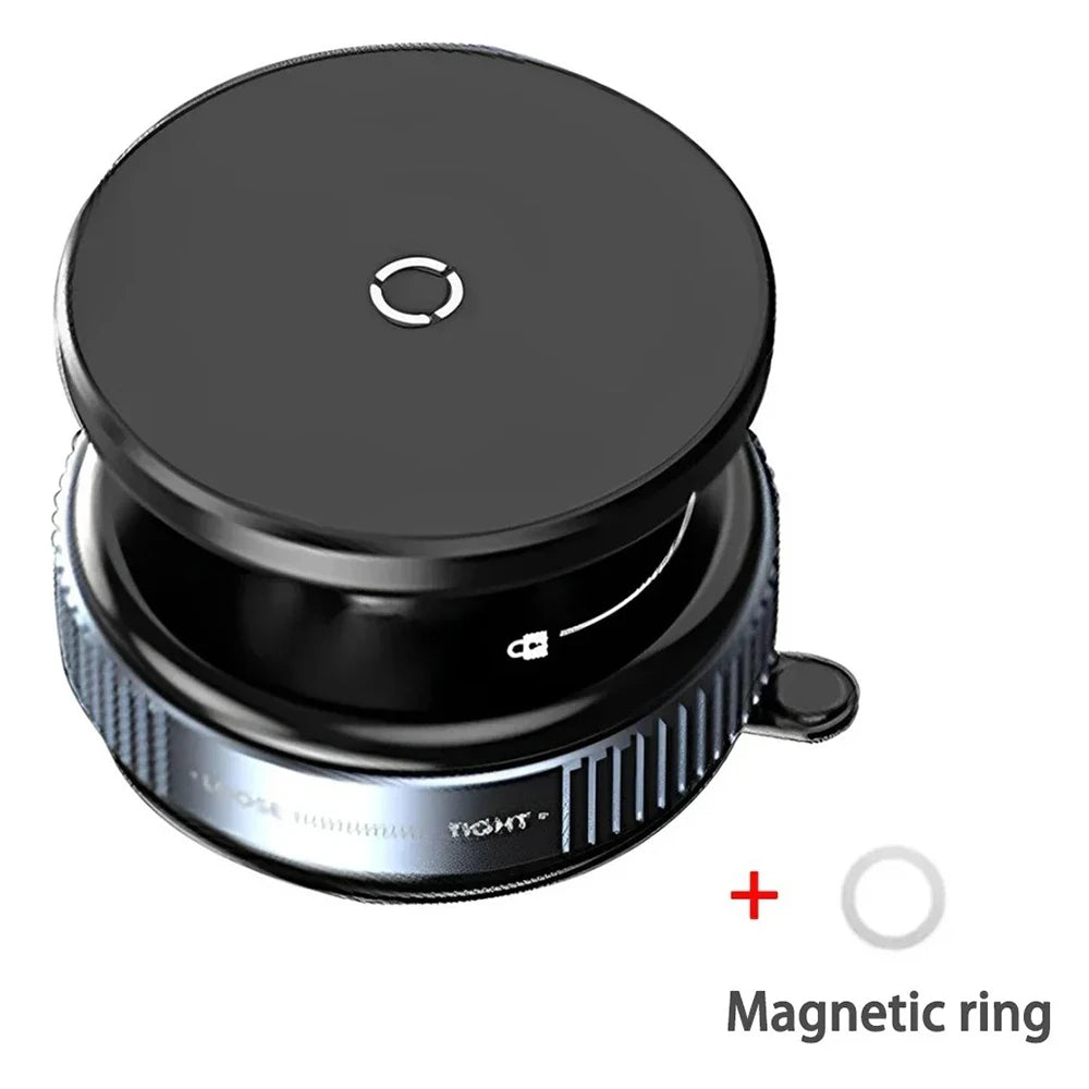 360° Adjustable Vacuum Magnetic Suction Cup Mobile Phone Holder Suitable For Car/ Gym/Mirror/Smooth Surface Hands-free Suction
