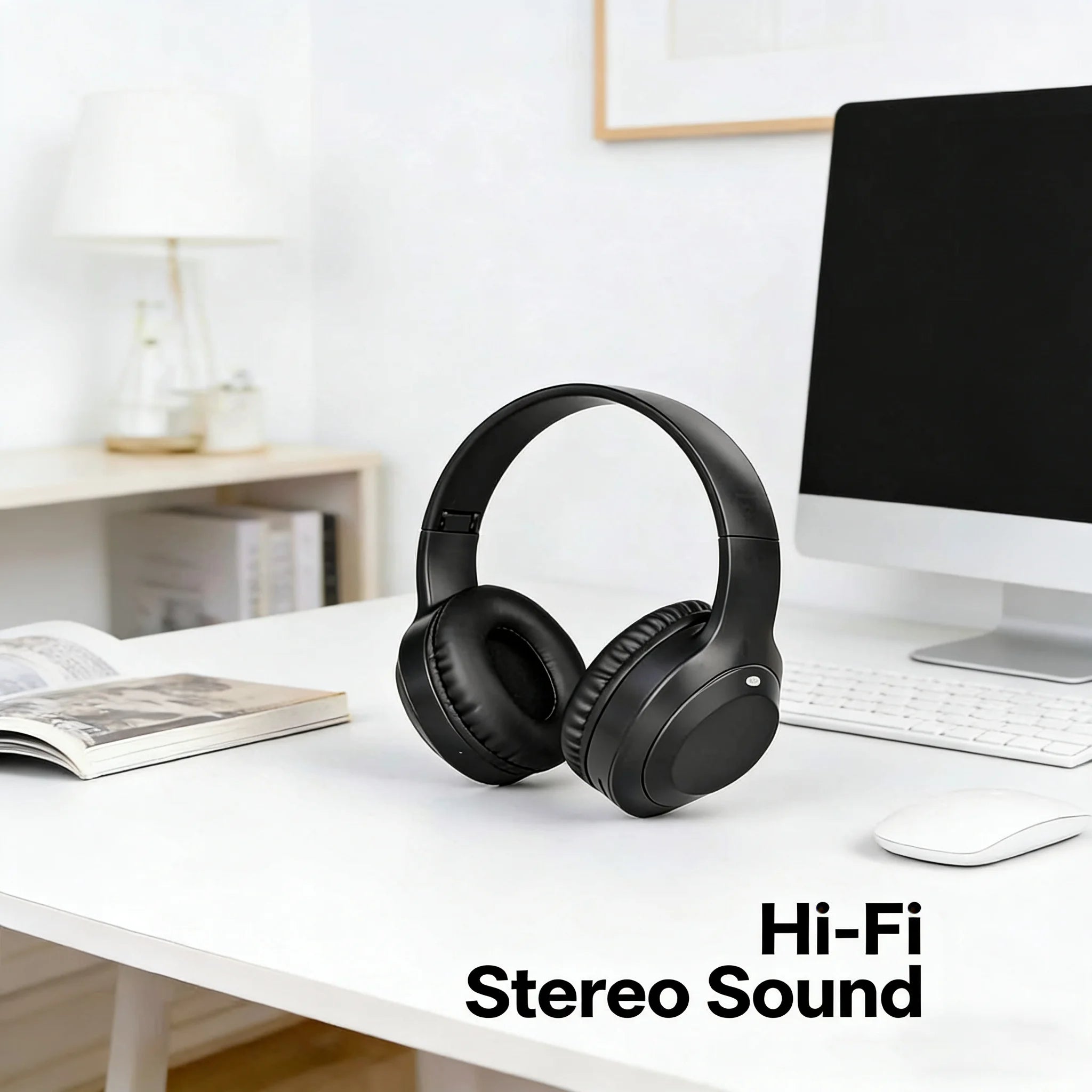 M5 Wireless Bluetooth Headphones HiFi Stereo Over‑Ear Foldable Headset with Mic Support TF Card & AUX