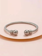 1 fashion bracelet with round balls at both ends, delicate women's bracelet, couple accessory
