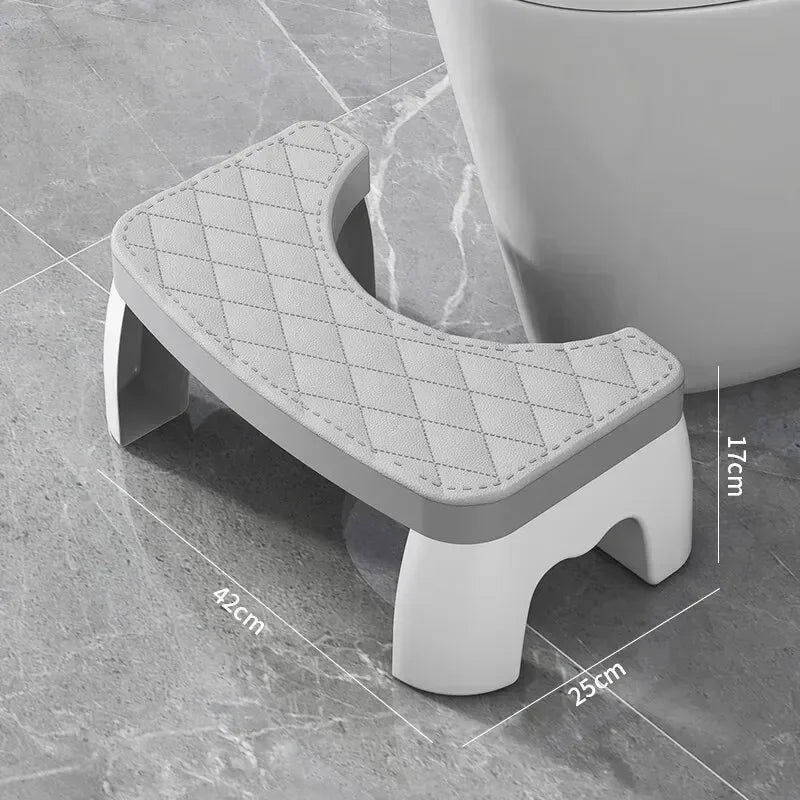Waterproof Toilet Squat Stool Portable Bathroom Foot Stool for Adults Kids Pregnant Women Elderly Squatty Potty Aid
