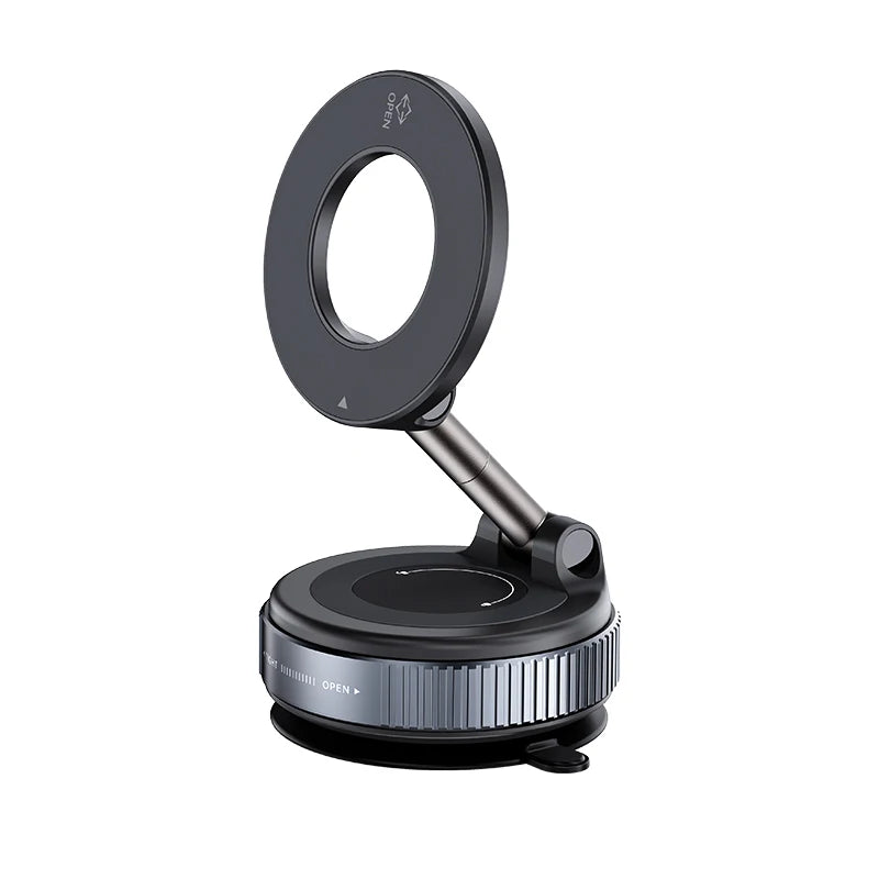 Upgraded 360° Vacuum Magnetic Phone Holder, Magnetic Car Phone Mount, Hands-Free Suction Cup Phone Holder for Car/Gym/Mirror