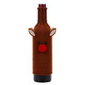 Christmas Fun Wine Bottle Set Santa Claus Snowman Woven Wine Bottle Accessories Christmas Party Cosplay Decoration New Year Gift