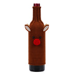 Christmas Fun Wine Bottle Set Santa Claus Snowman Woven Wine Bottle Accessories Christmas Party Cosplay Decoration New Year Gift