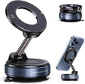 Vacuum Suction Magnetic Phone Holder for Magsafe 360° Adjustable Car Phone Mount & Retractable Vacuum Cell Phone Holders Phones