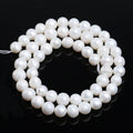 3-11mm White Natural Fresh Water Pearl Round Shape Loose Beads For Jewelry Making DIY Bracelets Necklaces Gifts Accessories