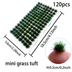 Micro Miniature Grass Cluster Model Sand Scene DIY Material Realistic Grass Tuft Miniature Grass Bushes Plant Cluster Scenery