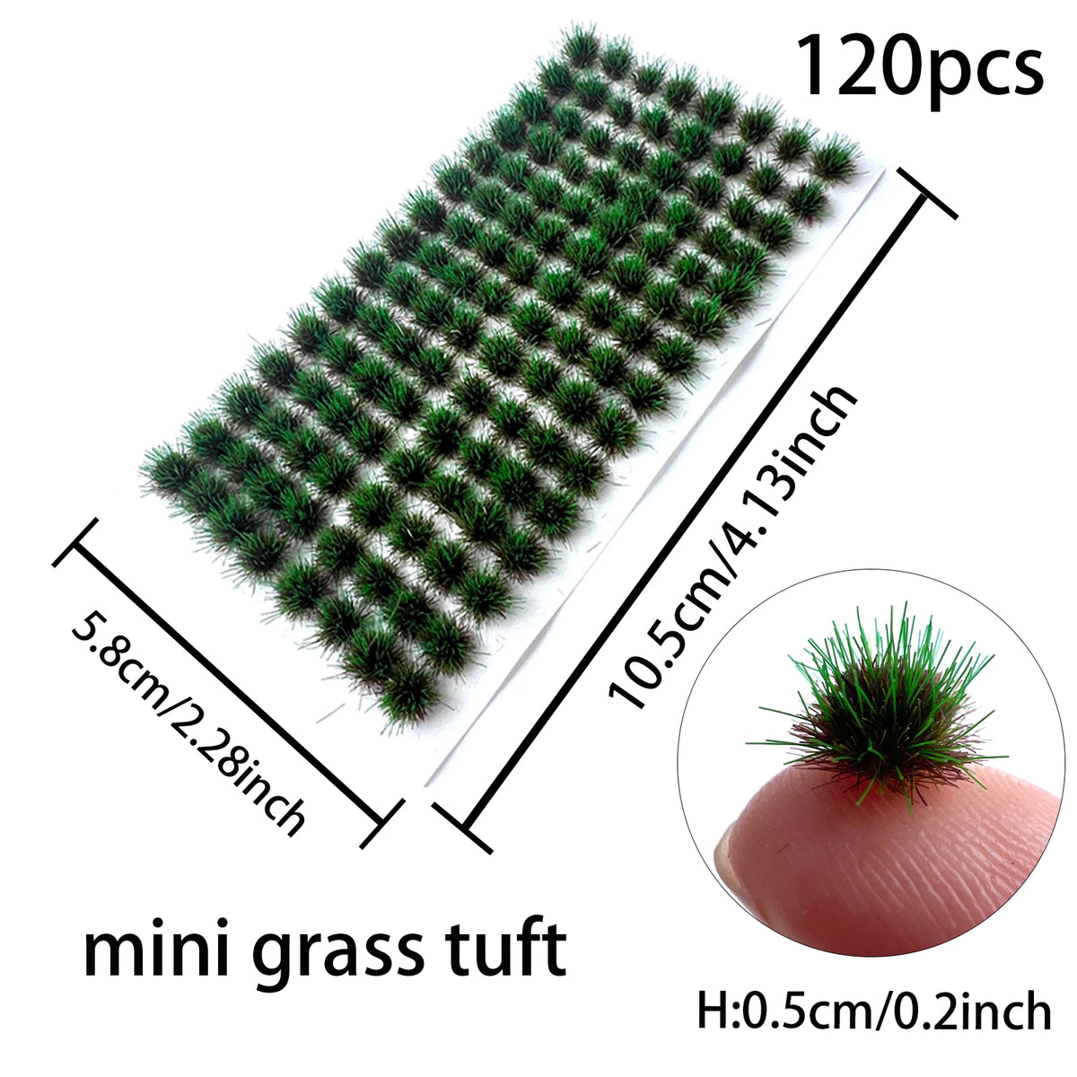 Micro Miniature Grass Cluster Model Sand Scene DIY Material Realistic Grass Tuft Miniature Grass Bushes Plant Cluster Scenery