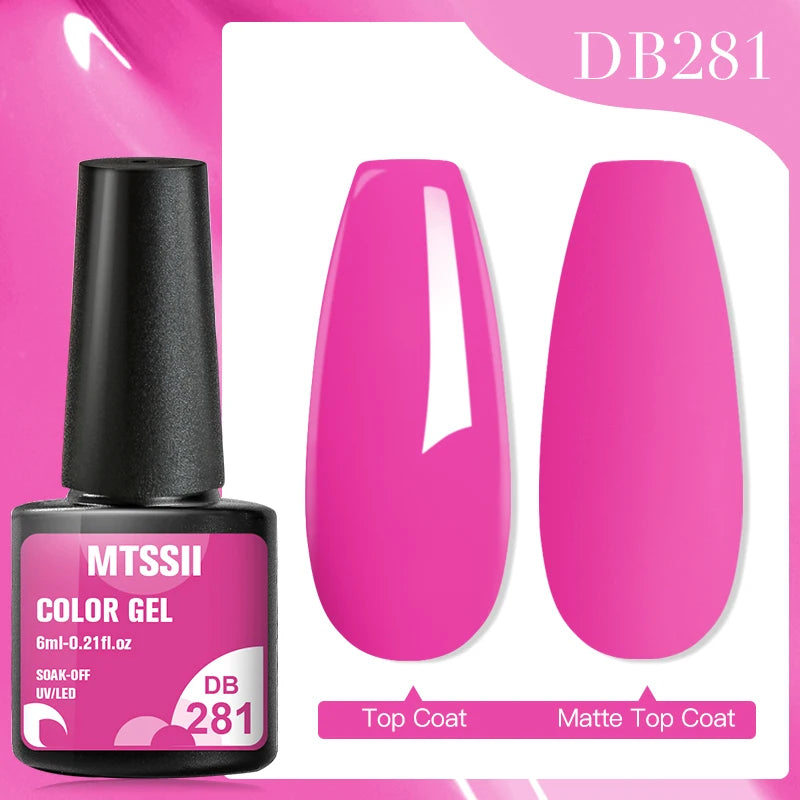 Mtssii 7ML Colorful Reflective Gel Nail Polish Glitter Sparkling Flash Glitter Gel Polish Semi Permanent Varnish Soak Off Nails