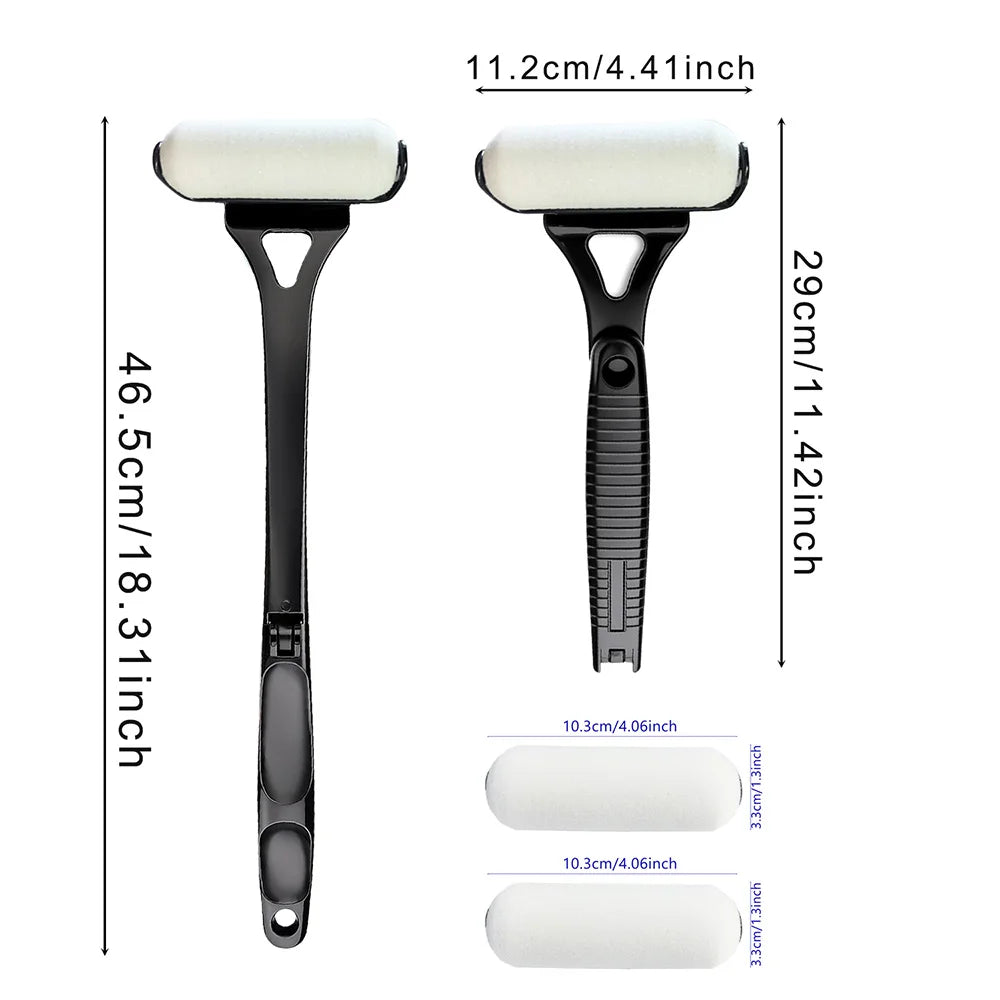 Lotion Applicator Self Sunscreen Tanning Back Applicator Stick Portable Long Handle Foldable With Two Replacement Heads