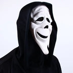 Quality Halloween Movie Scream Horror Face Mask Realistic Creepy Ghost Masks Stick Tongue Out Funny Scary Cosplay Costume  Props