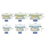 1/2/3 Grids Thickened Leak Proof Microwave Safe Food Crisper High Borosilicate Glass Bento Box With Lids Airtight Lunch Boxes