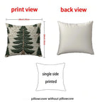 Merry Christmas Decorative Pillow Cover 45x45cm Linen Throw Pillowcase Xmas Tree Snowmen Letter Decor Pillowcase Cushion Cover