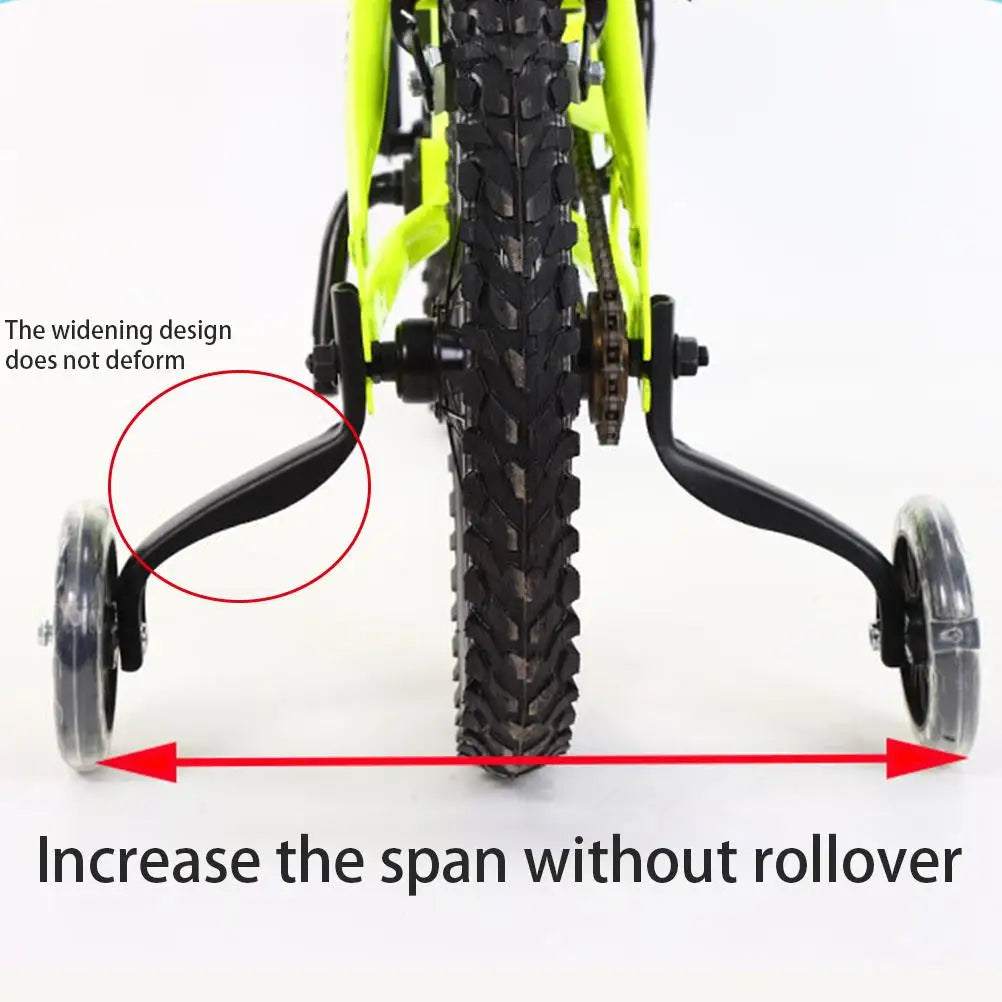 Kids Bike Auxiliary Wheel Children  Mute Training Wheels for 12-20 inch Universal Stabilizer Bike Side Balance Wheel