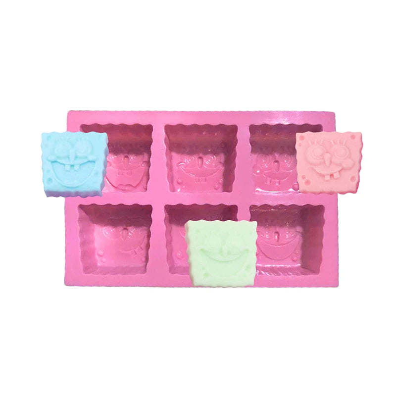 Cartoon Silicone Mold For Soap Making Baby Shower Bath Bomb Chocolate Candy Cake Decoration Lotion Bar Jelly Kitchen Accessories