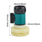 3/4 Inch Rain Barrel Bulkhead Fitting Kit PVC Rain Barrel Valve with Hose AdapterRain Barrel Kit for Aquariums Water Tanks Pools