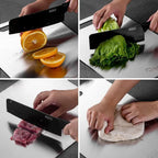 Titanium Cutting Stainless Boards for Kitchen Board 316 Steel Thickened Double Sided Food Grade Portable Fruit Meat Chopping