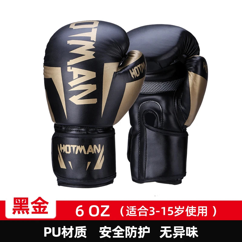 Professional Boxing Gloves for Adults & Kids MMA Sanda Training, Combat-Proven Punching Bag Mitts with Impact Protection for Men
