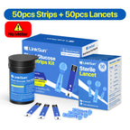 LinkSun G-425-1 Blood Glucose Meter 50/100 pcs Test Strips and Lancets Diabetes Medical  Glucosemeter Testing Blood Sugar Tester