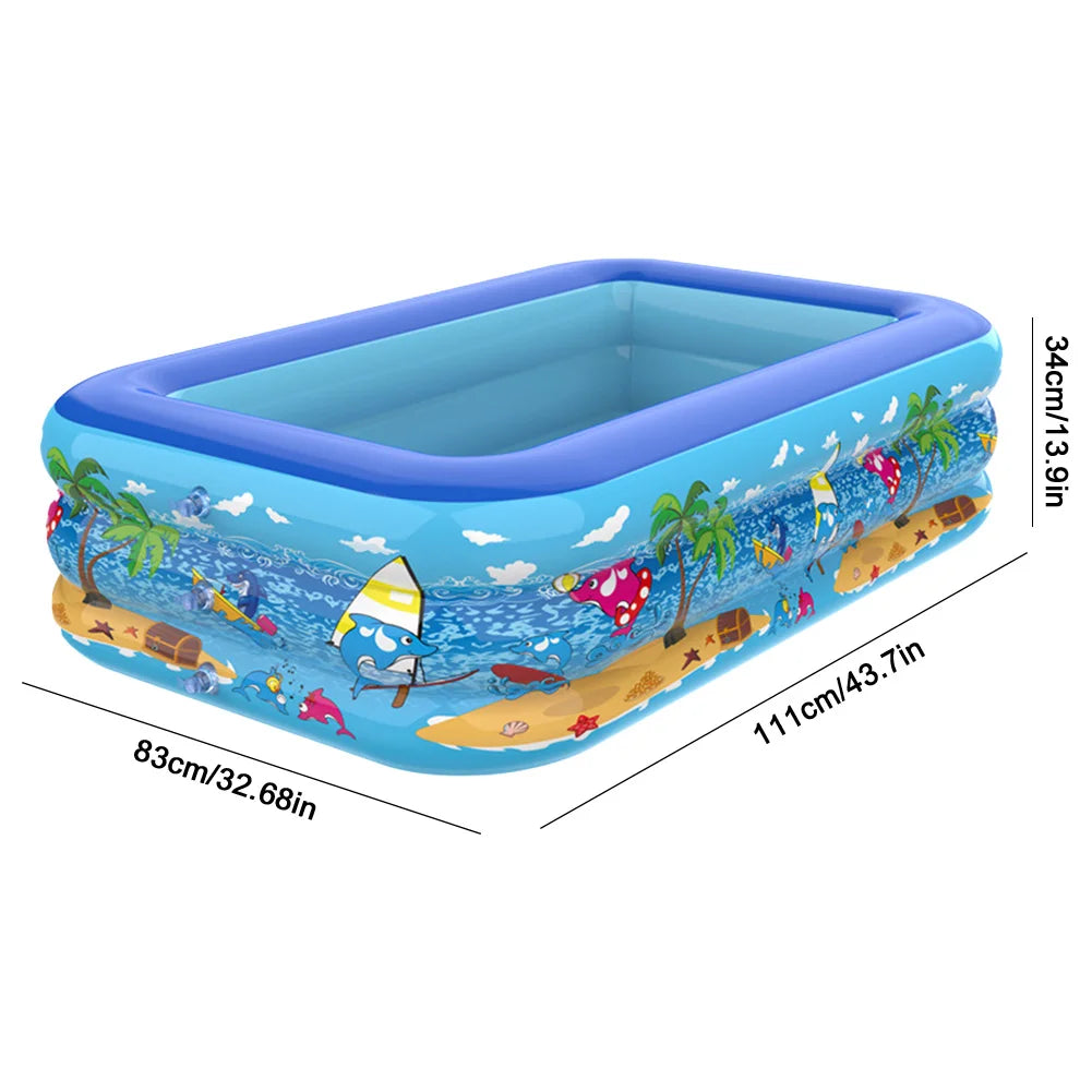 Inflatable Swimming Pool Family Pools Adult Children's Swimming Pool Summer Outdoor Indoor Kids Baby Bathtub Water Party Toys